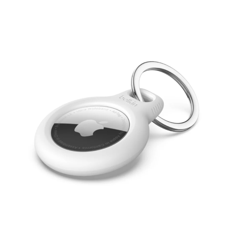 Belkin puzdro s krúžkom na kľúče pre Airtag biele