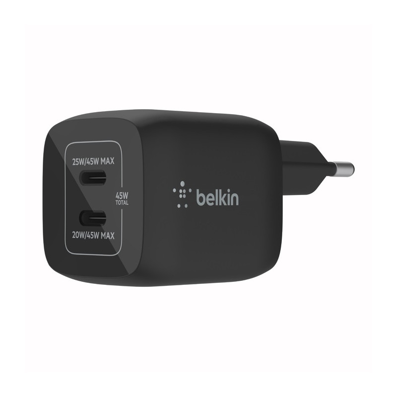 Belkin nabíjačka 45W 2x USB-C, čierna