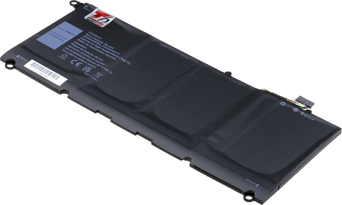 Batérie T6 Power Dell XPS 13 9360, XPS 9360, 7850mAh, 60Wh, 4cell, Li-pol