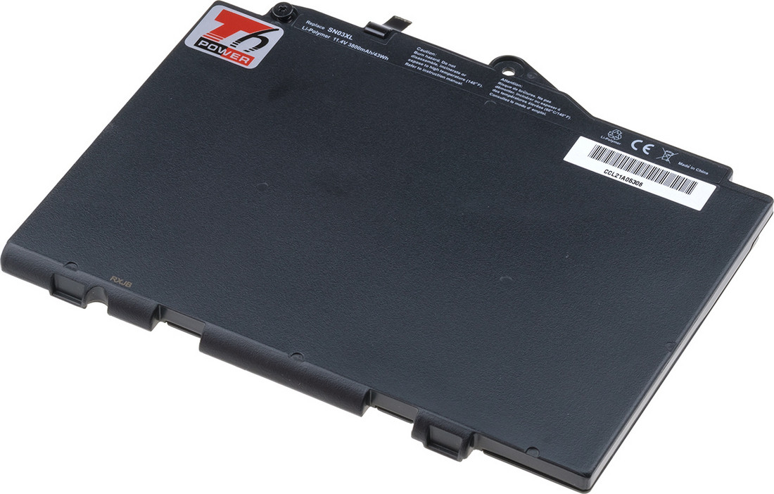 Batérie T6 Power pre HP EliteBook 725 G3, 820 G3, 3800mAh, 43Wh, 3cell, Li-pol