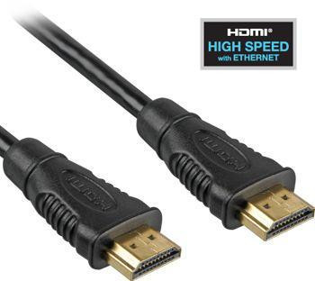 PremiumCord HDMI High Speed ​​+ Ethernet kábel, pozlátené konektory, 1,5 m