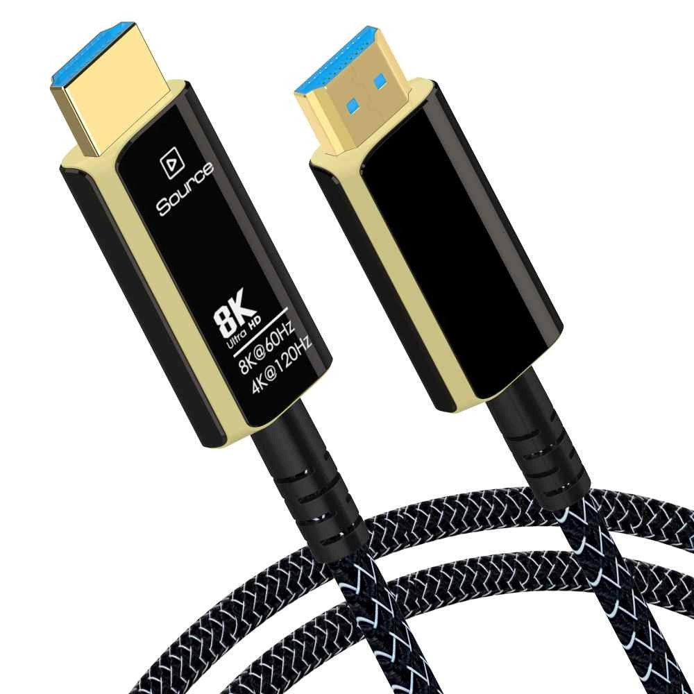 PremiumCord Ultra High Speed ​​HDMI 21 optický fiber kábel 8K @ 60Hz, pozlátené 15m