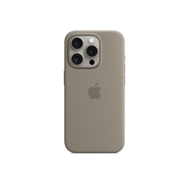 iPhone 15 Pro Silicone Case with MS - Clay