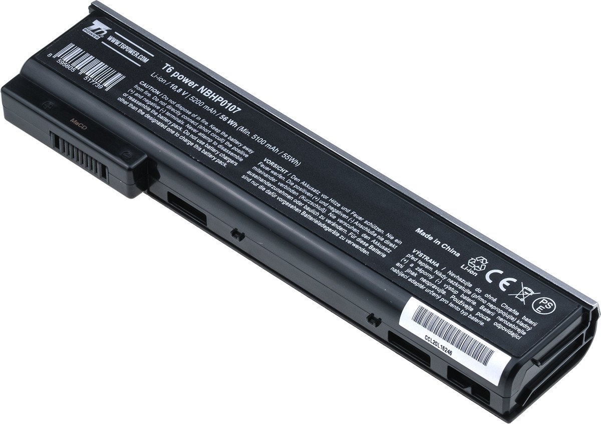 Batérie T6 Power HP ProBook 640 G1, 645 G1, 650 G1, 655 G1, 5200mAh, 56Wh, 6cell