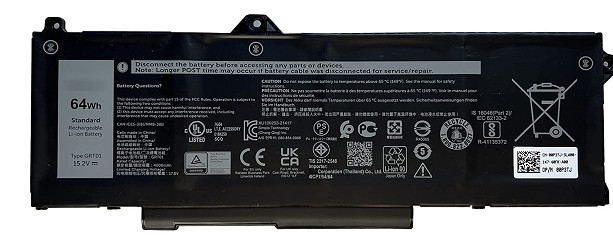 Dell Batérie 4-cell 64W/HR LI-ON pre Latitude 5421,5521, 5431, 5531, Procision 3470, 3561,3571
