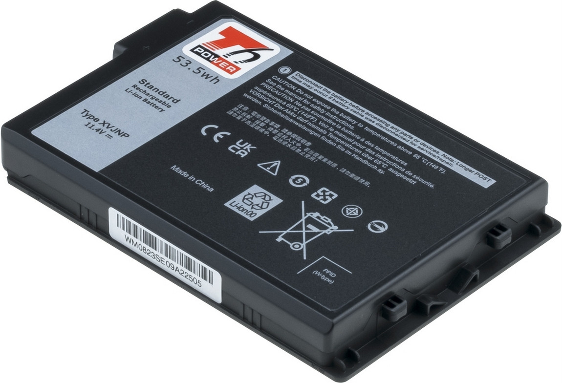 Batérie T6 Power Dell Latitude 5430, 7330 Rugged, 4690mAh, 53,5Wh, 3cell, Li-ion