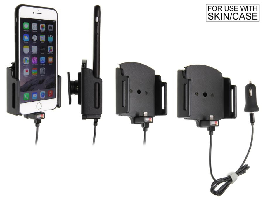 Brodiť držiak do auta na Apple iPhone 6 Plus v púzdre, nastaviteľný, s nabíjaním z cig. zapal./USB