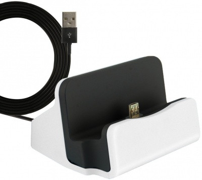 Univerzálna stolná kolíska s oboustranným microUSB konektorom