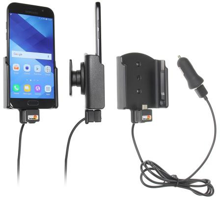 Brodiť držiak do auta na Samsung Galaxy A5 (2017) bez pouzdra, s nabíjaním z CIG. zapaľovače/USB