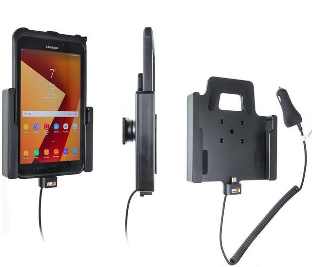 Brodiť držiak do auta na Samsung Galaxy Tab Active 2/3 v originálnom puzdre s nabíjaním z CL