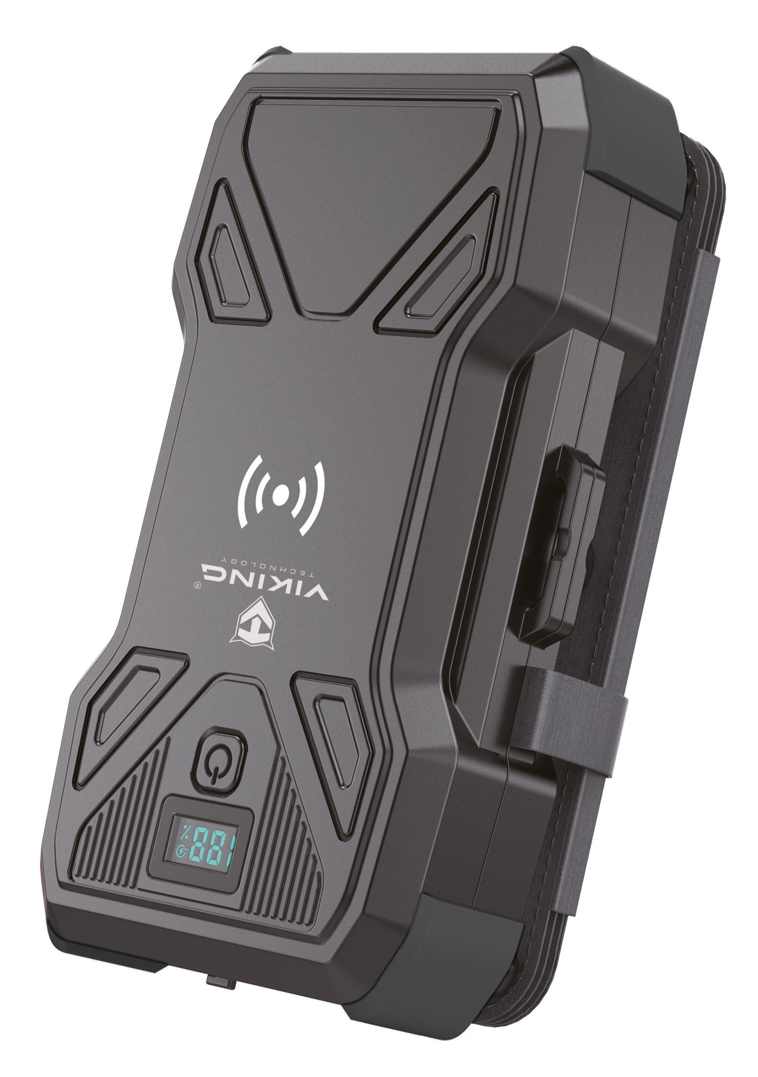Solárna powerbanka VIKING TYR III/Output: 1xUSB-C, 2xUSB-A/Wireless charge 15W max/30000mAh/ LED svetlo