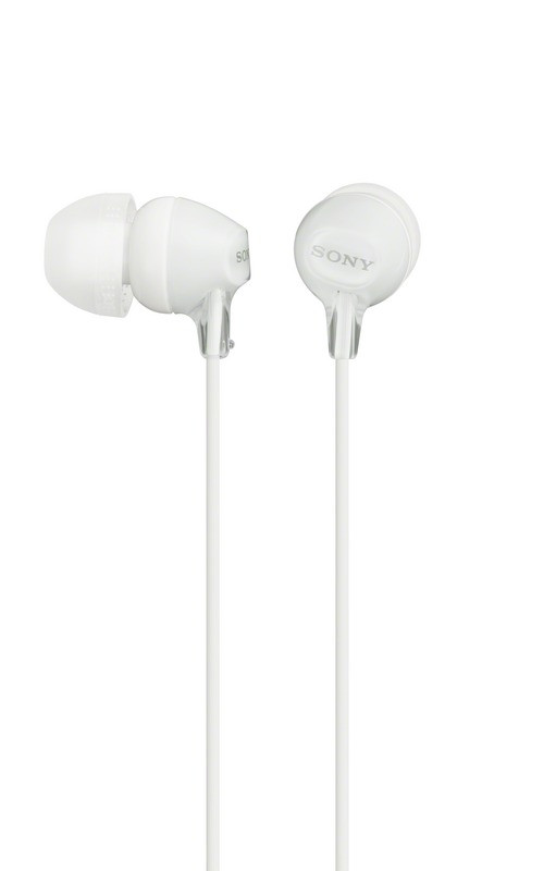 SONY sluchátka MDR-EX15LP, biele