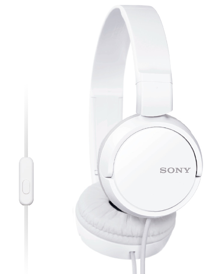 SONY sluchátka MDR-ZX110AP handsfree, biele