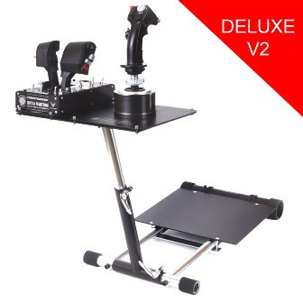 Wheel Stand Pre DELUXE V2, stojan na joystick pre Thrustmaster HOTAS WARTHOG, Saitek X55/Saitek X52