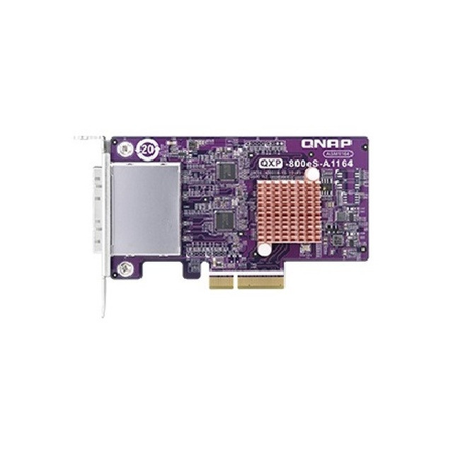 QNAP 2-port SFF-8088 SATA host bus adaptér, 8 x SATA 6Gb/s, PCIe 3.0 x4, pre TL SATA JBOD