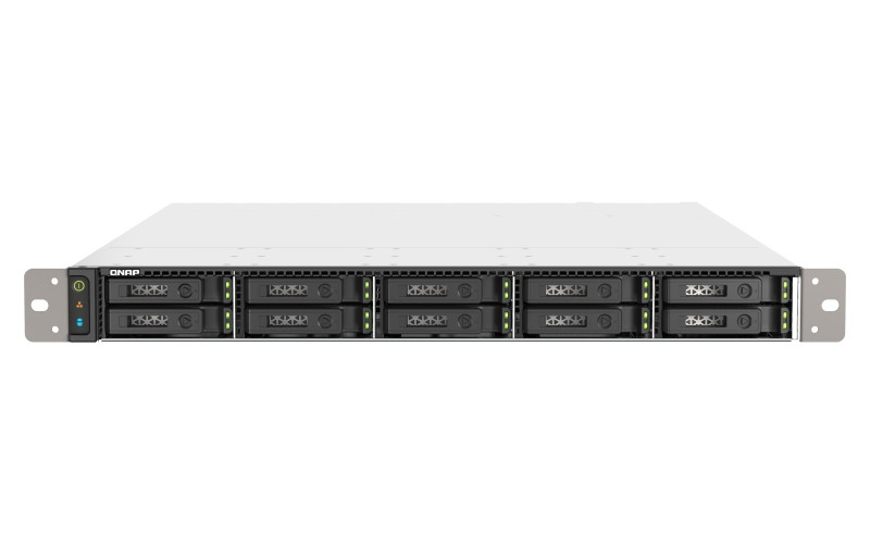 QNAP TS-h1090FU-7302P-128G (AMD EPYC, 128GB ECC RAM, 10x 2,5'' U.2/SATA, 2x PCIe, 2x 2,5GbE, 2x25GbE)