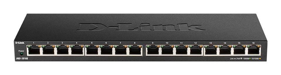D-Link DGS-1016S 16x10/100/1000 Unmanaged Switch