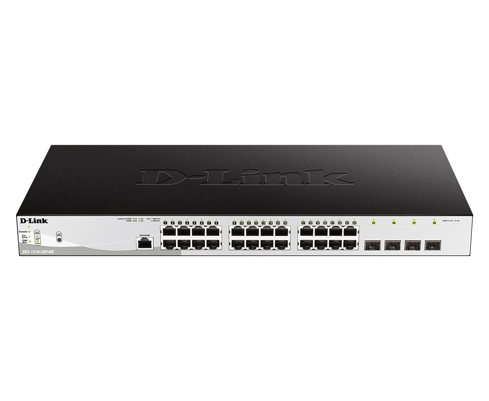 D-Link DGS-1210-28P/ME/E 24x 1G PoE +4x 1G SFP Metro Ethernet Managed Switch