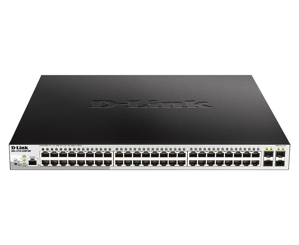 D-Link DGS-1210-52MP/ME/E 48x 1G PoE +4x 1G SFP Metro Ethernet Managed Switch