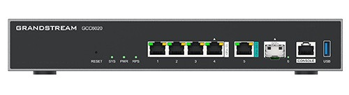 Grandstream GCC6020 all-in-one (6,5 Gbps VPN router, NGFW, switch 10G SPF+, a IP PBX 50 užívateľov)
