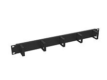 Vyväzovací panel 19'' 1U BK oceľový VP-01 VP-1-1-00-B