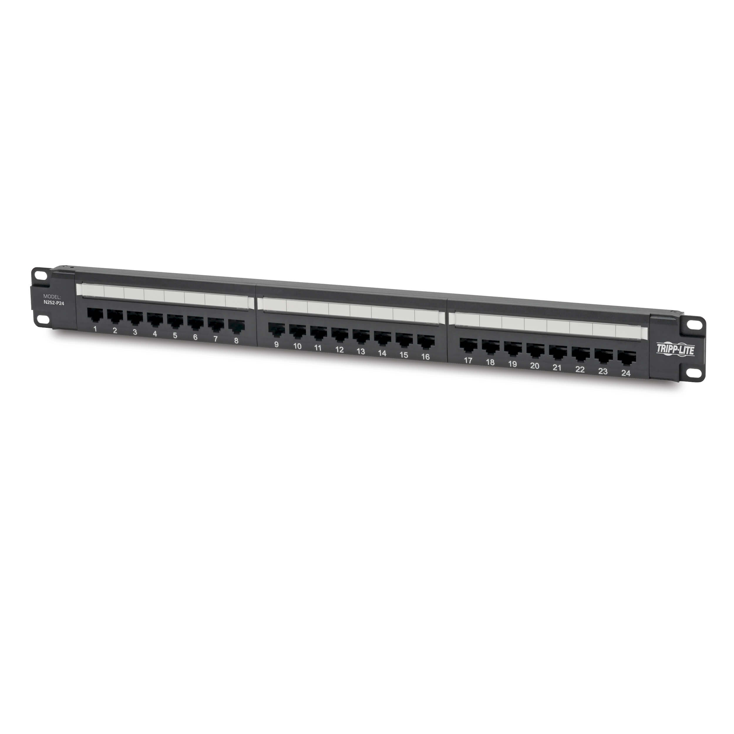 Patch panel pre montÃ¡Å¾ do racku 1U, 24x Cat6 PoE+ Compliant, 110/Krone, 568A/B, RJ45 Ethernet