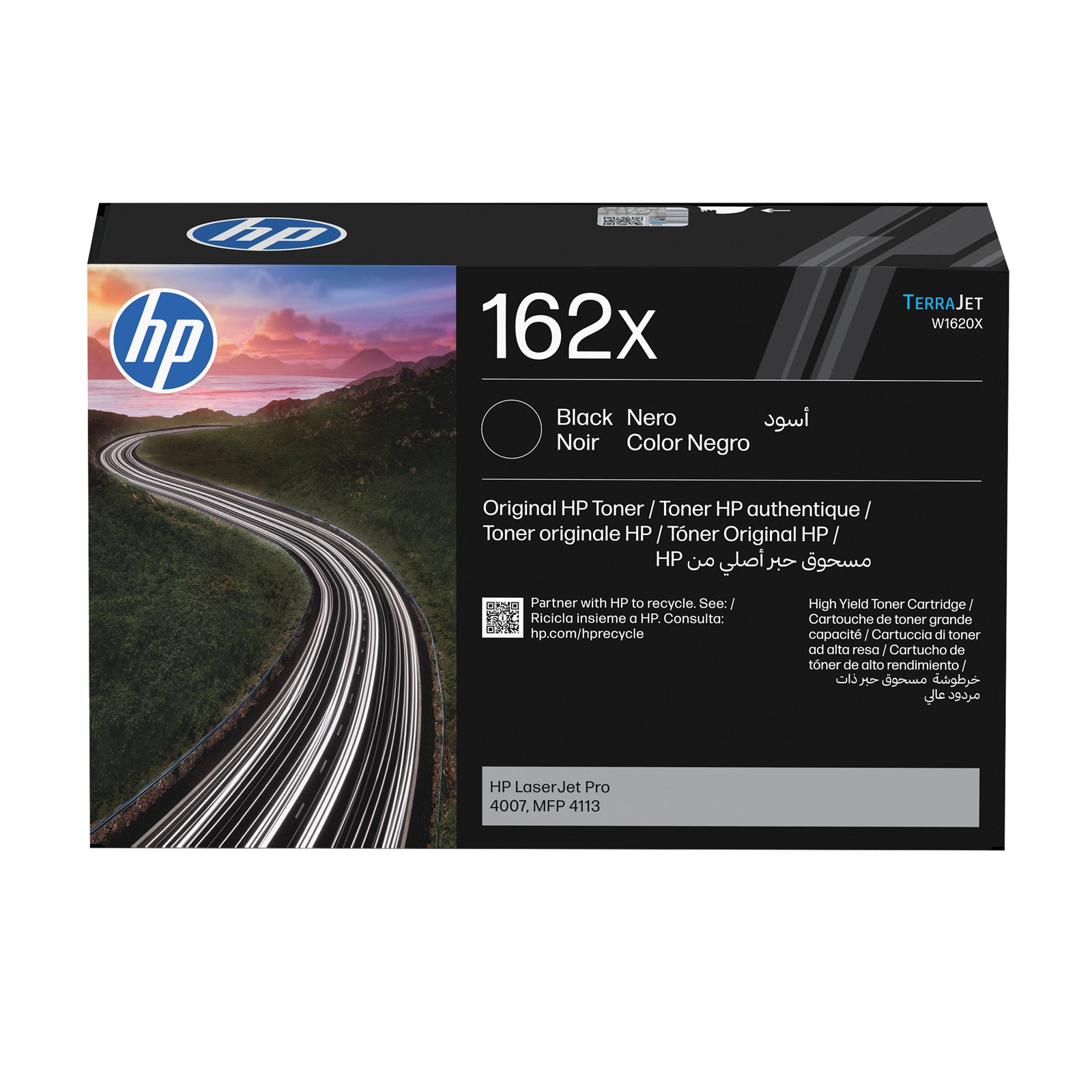 HP W1620X, čierna tonerová kazeta