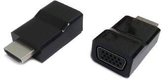 Kabína. redukcia HDMI na VGA, M/F, čierna