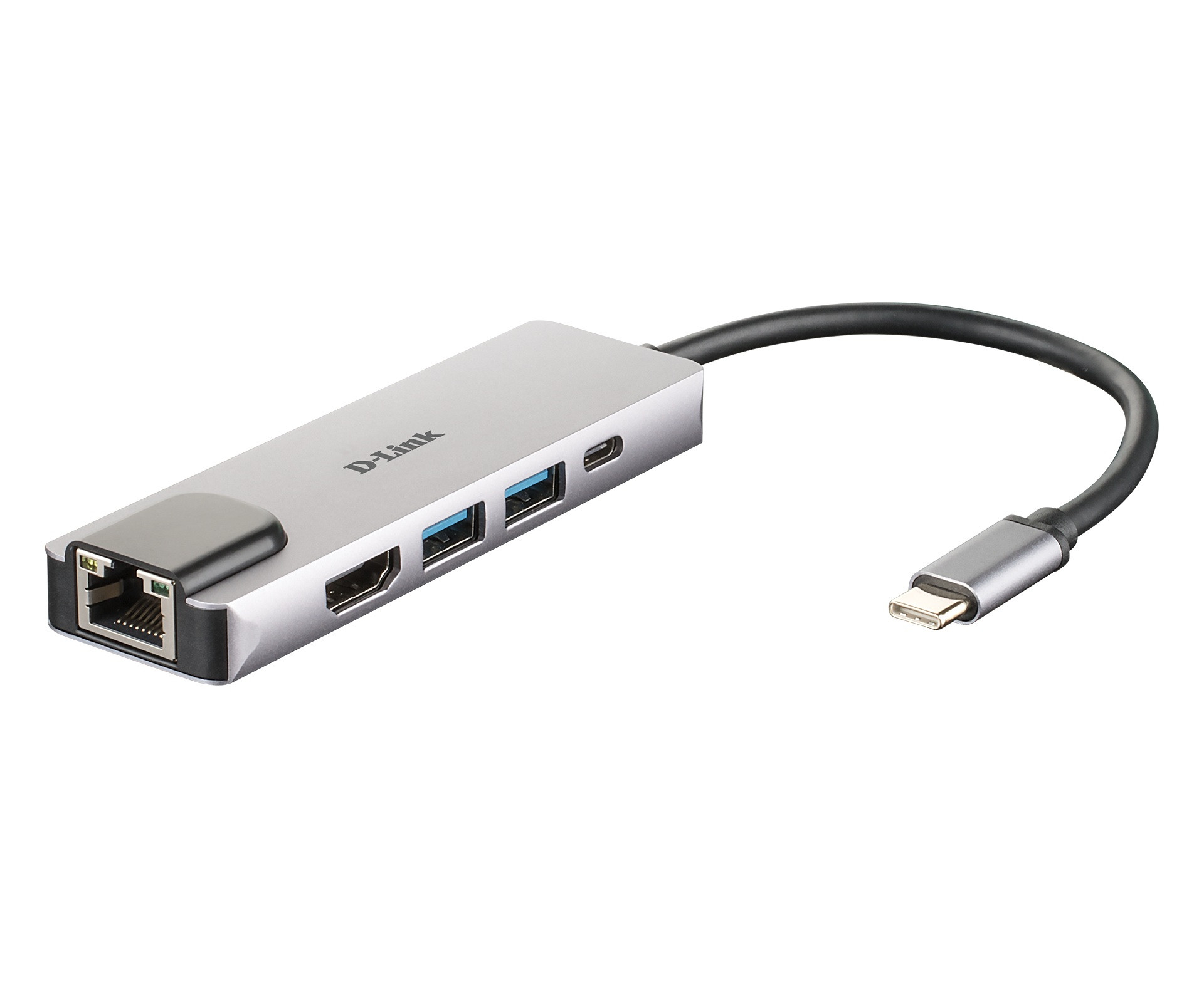 D-Link 5-in-1 USB-C Hub s HDMI/Ethernet a Power Delivery
