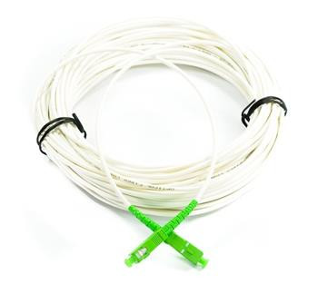 SC/APC - SC/APC simplex 9/125 SM 0,5 arm.biely 3mm B3 LSZH