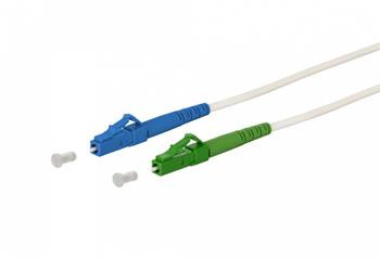 LC/APC - LC/UPC simplex 9/125 SM 3m arm.biely 3mm B3 LSZH